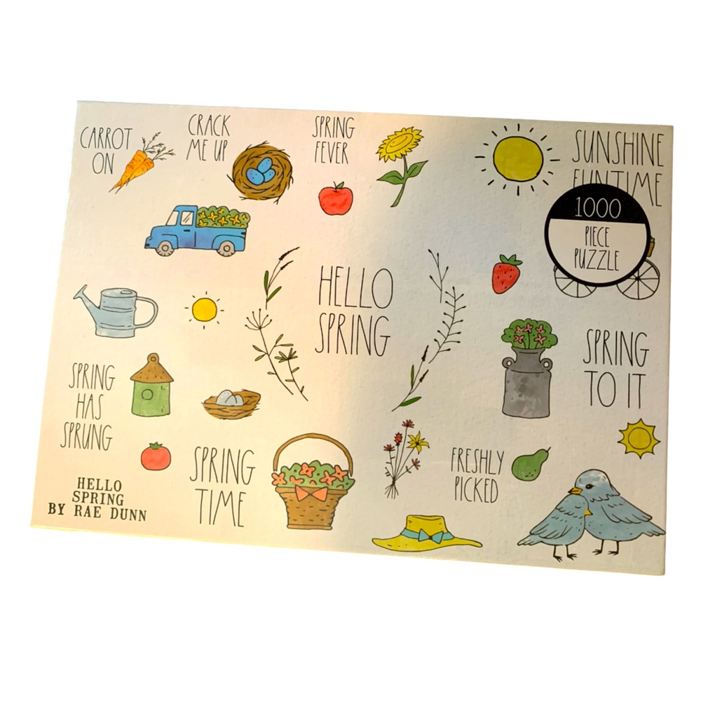 Rae Dunn Hello Spring 1000 Piece Puzzle New